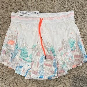 Lucky in Love White and Orange Skirt